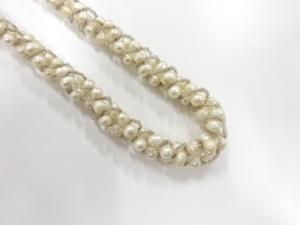 パール　ビーズ　ネックレス